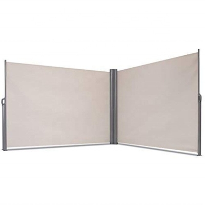 Avvolgimento a doppio retrattile di vetrina laterale per patio con funzionamento manuale Materiale poliestere