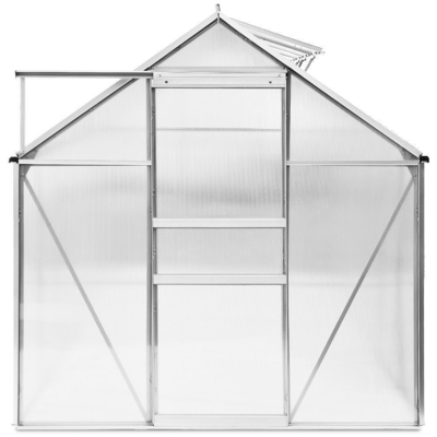 Finitura di telaio non rivestito 6ft x 8ft Grande serra da giardino per il giardinaggio all'aperto