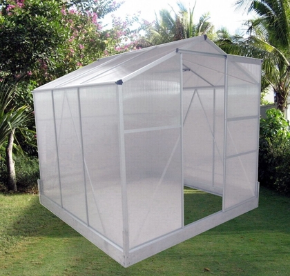 Finitura di telaio non rivestito 6ft x 8ft Grande serra da giardino per il giardinaggio all'aperto