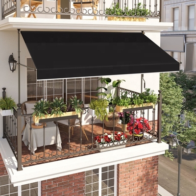 Operazione manuale Serratura da balcone Tollo largo 300 cm con manubrio a mano e regolabile in altezza