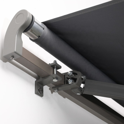 Parete di supporto 3x2m Retrattile Manuale Telaio Porta Finestra Canopy ombra solare con accessori e manico manuale