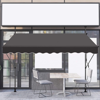 In alluminio telaio manuale retrattile tenda del patio per balcone altezza e inclinazione regolabile