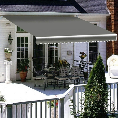 Parete di supporto 3x2m Retrattile Manuale Telaio Porta Finestra Canopy ombra solare con accessori e manico manuale