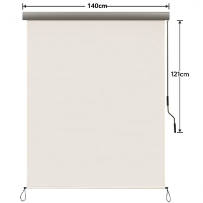 Funzionamento manuale Tende verticali esterne a telaio in alluminio per ombrelloni da sole da balcone