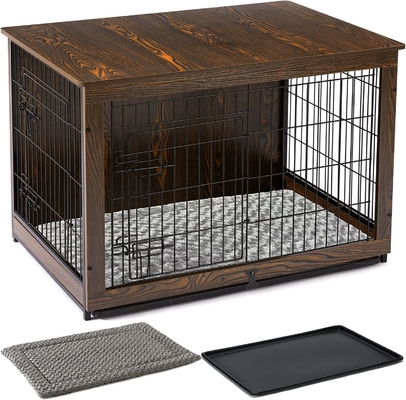 Casse per cani in legno a doppia porta in stile moderno 81*55*67cm per mobili per la casa