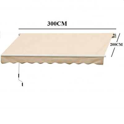 Cornice di alluminio per ombrello esterno con materiale di poliestere