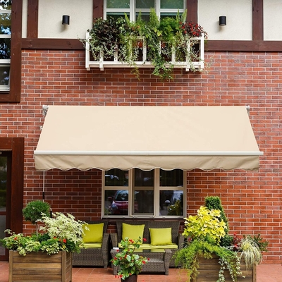 Cornice di alluminio per ombrello esterno con materiale di poliestere