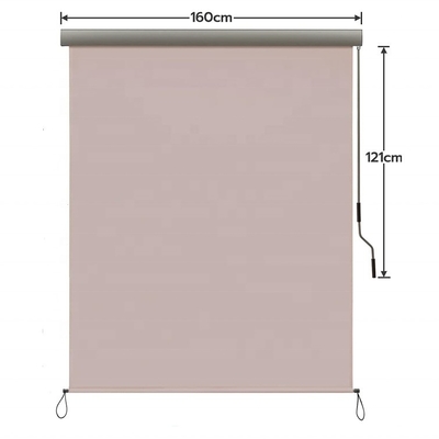 1.6m*2.5m Materiale di vela in poliestere retrattile impermeabile ombra solare goccia verticale telone