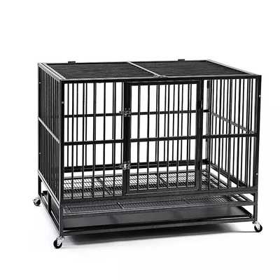 Cage per cani di grandi e medie dimensioni di 38 pollici nero