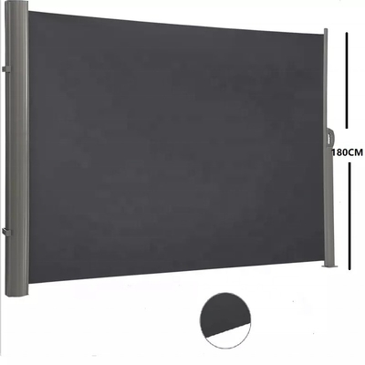Cassa in alluminio retrattile e supporto per ombrello laterale in tessuto di poliestere da 160*300 cm