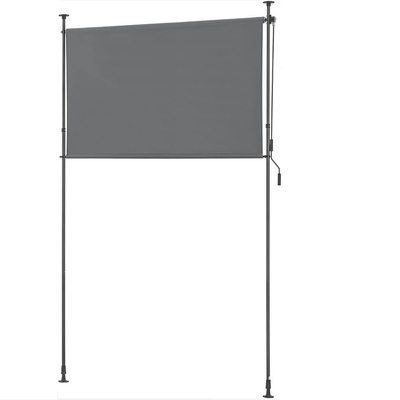 In alluminio 120 x 270 cm Poliestere vela estensibile opaco tenda verticale con manicotto a mano