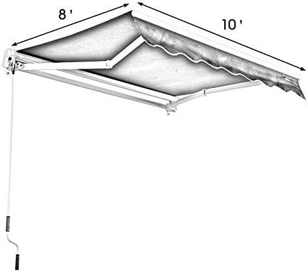 Cornice in alluminio rivestita in polvere Tenuta esteriore retrattile Tenuta solare manuale da 250*200 cm