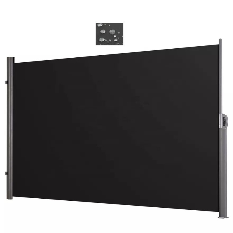 Rivestimento in polvere finitura vela tollerante di avvolgimento laterale per pareti di privacy esterne di patio